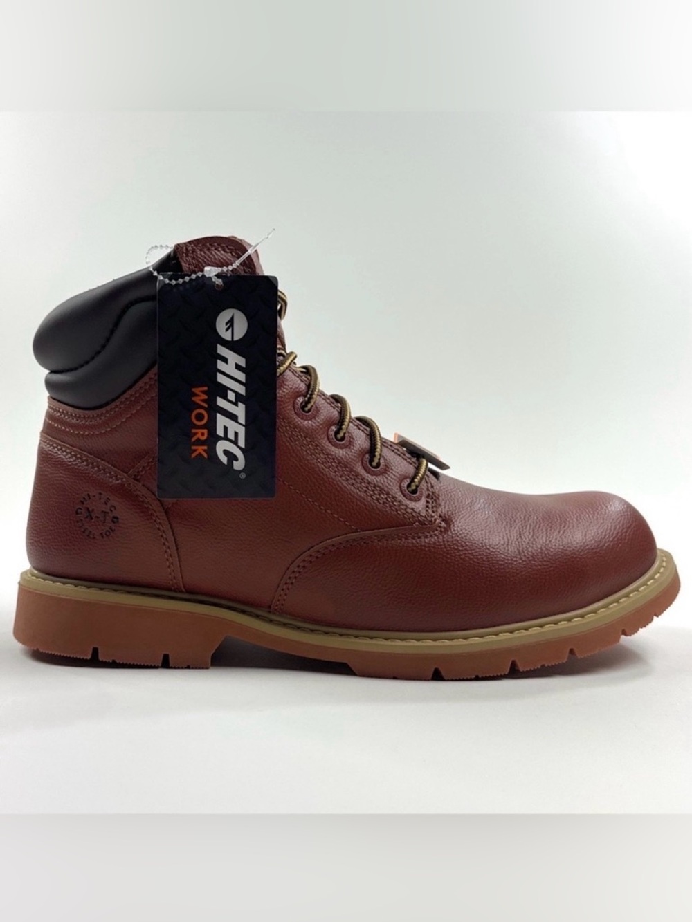Hi-Tec Work Gauge 6 Mens Size 10.5 Brown Tan Steel Toe Ankle Boots CH80262M-JJ
